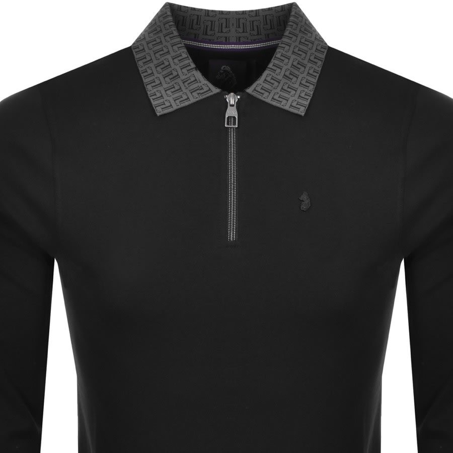 Alternative Image for ProductLuke 1977 Pollllo Long Sleeve Polo T Shirt Black2